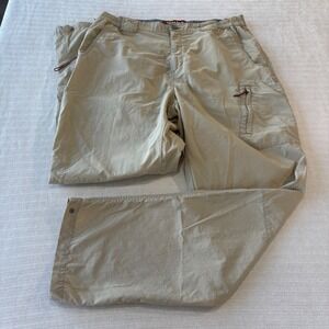 Simms Fishing Products COR3 Mens Large Nylon Cargo Pants Khaki Tan 32486
